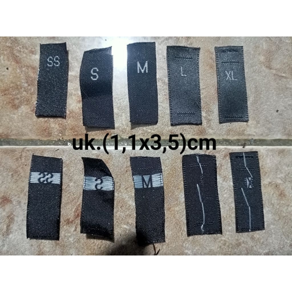

tag label merek (size)