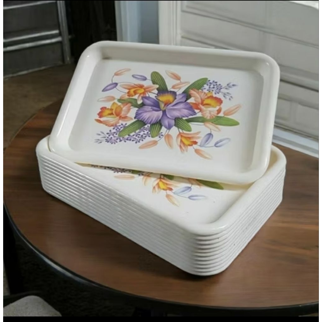 Nampan talam buah plastik nagata persegi panjang serbaguna 727 k