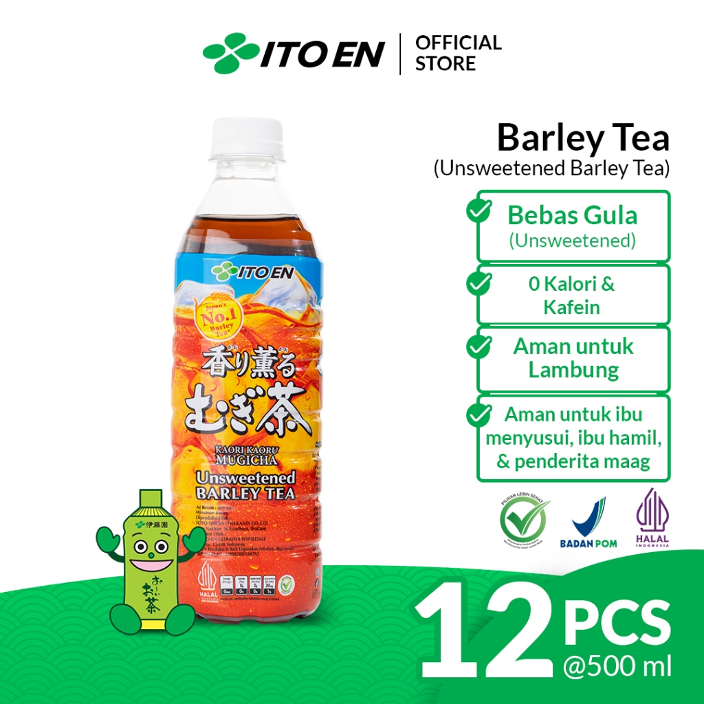 

ITO EN Barley Tea No Sugar 500ml isi 12 pcs