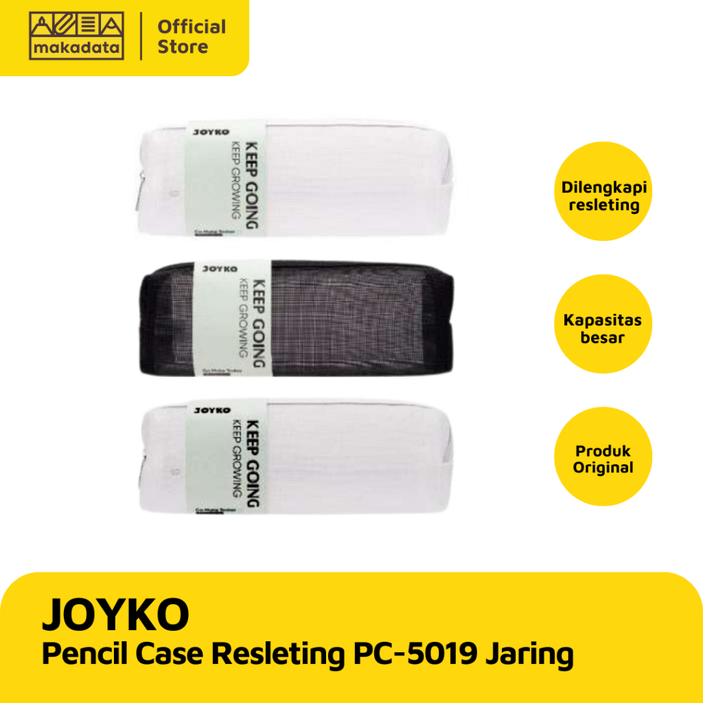 

PENCIL CASE / TEMPAT PENSIL JOYKO RESLETING PC-5019 JARING (1 PCS) MURAH