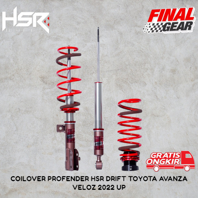 HSR Coilover Profender Drift Toyota Avanza Veloz 2022 Up .suspensi coilover buat avanza veloz