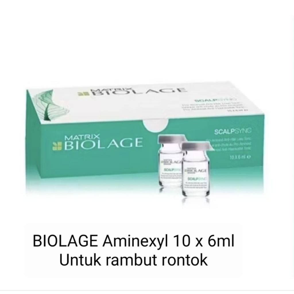 Matrix Biolage Scalpsync Aminexil 10 X 6ml / Serum Rambut Rontok