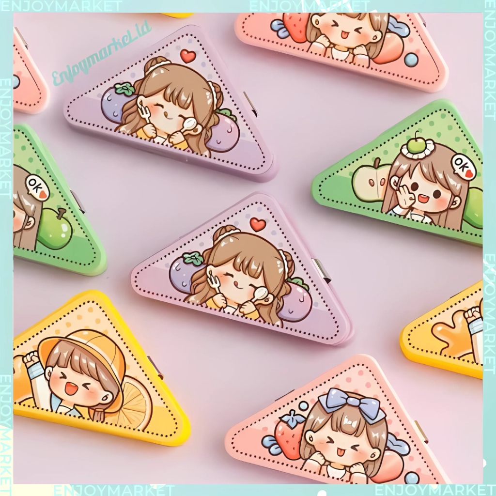 

Clip Aesthetic Klip Buku Binder Segitiga Lucu Edisi Dodogirl Food TLD108