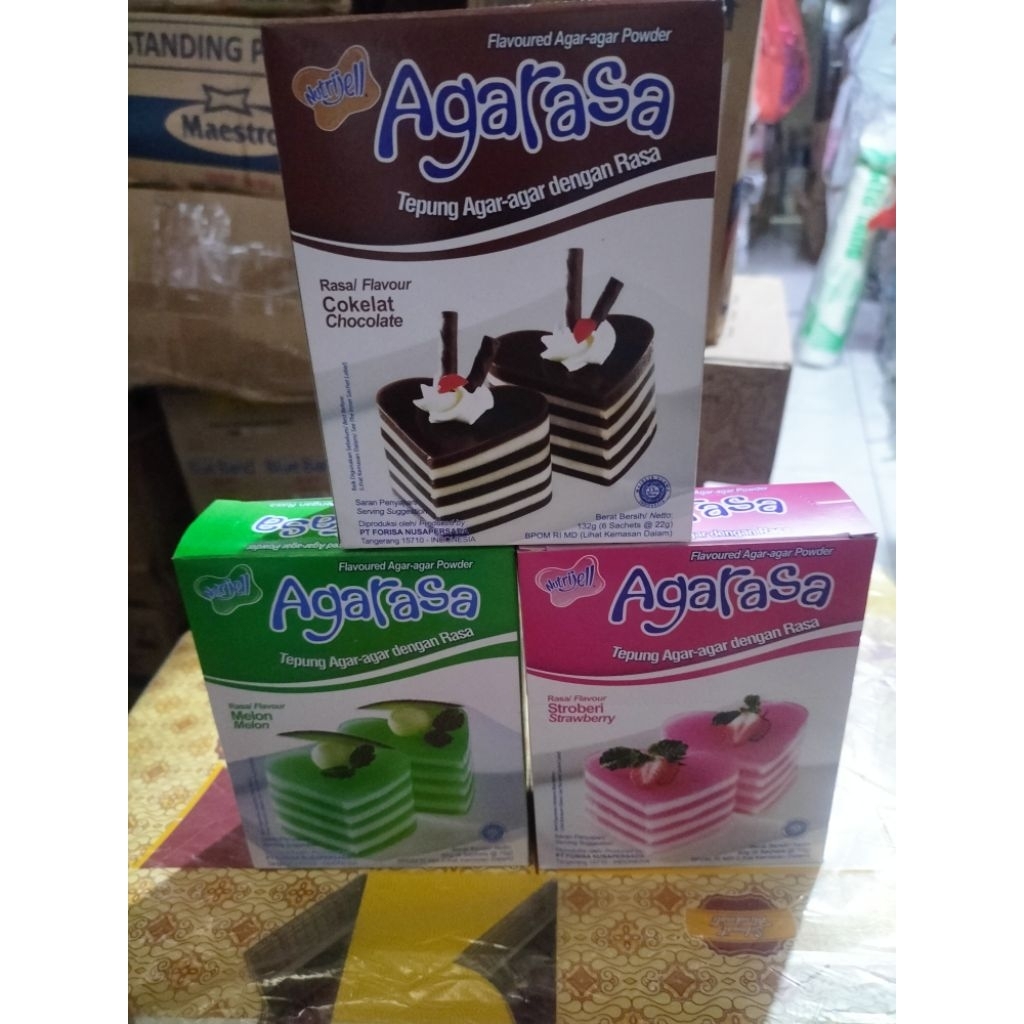 

agarasa stroberi,melon,coklat