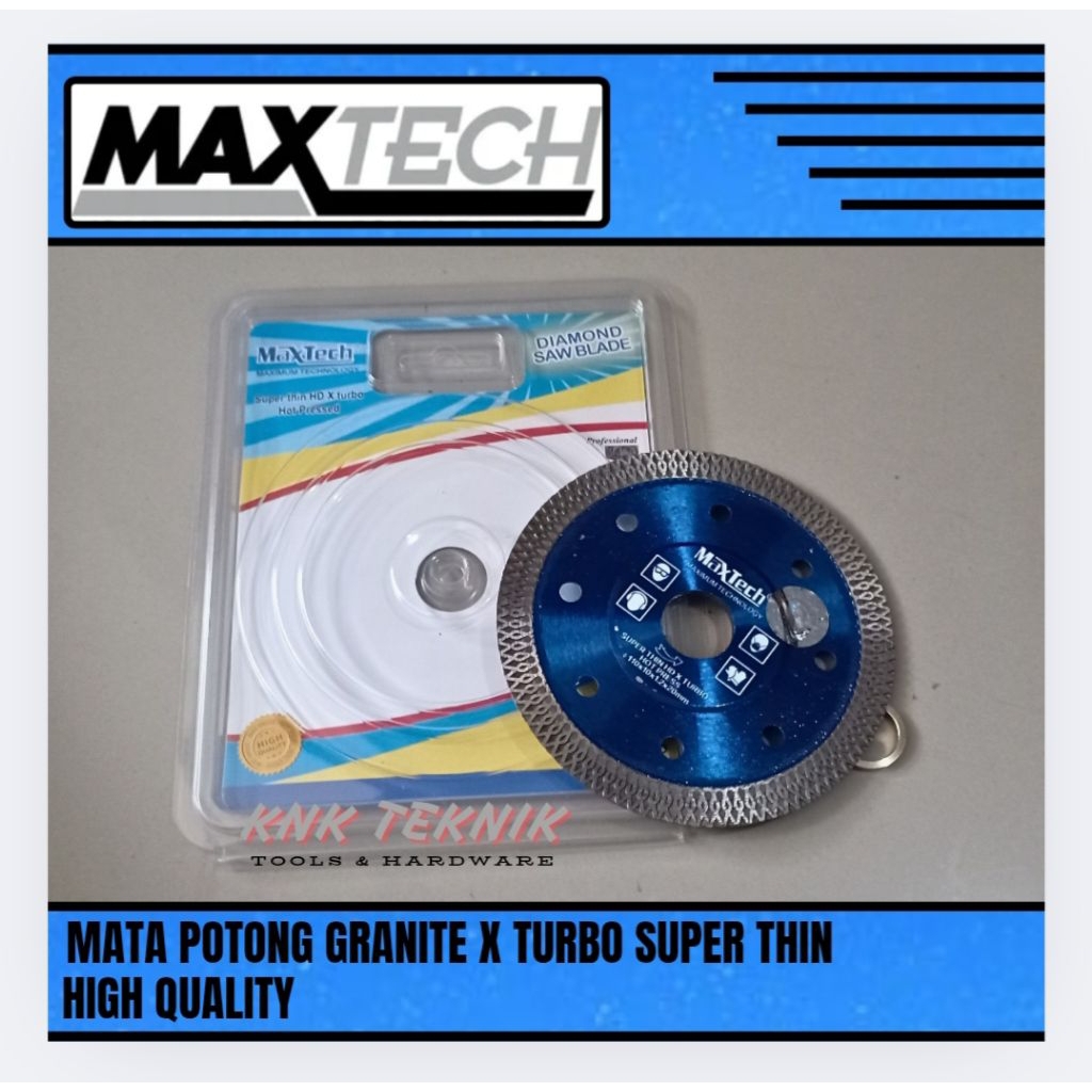 Mata Potong Granite Keramik X-Turbo Super Thin Mata Gerinda Potong Maxtec