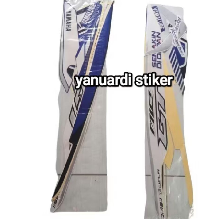 Striping stiker list mio gt 2013 biru gp gp series mio gt 2013 putih biru gp
