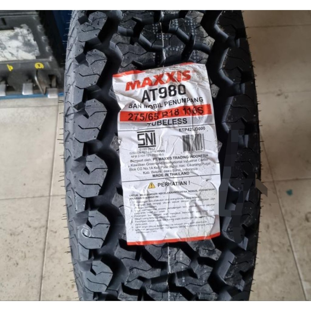 MAXXIS 980 BRAVO A/T 275 65 R18 BAN MOBIL RING 18 TUBELESS & MURAH