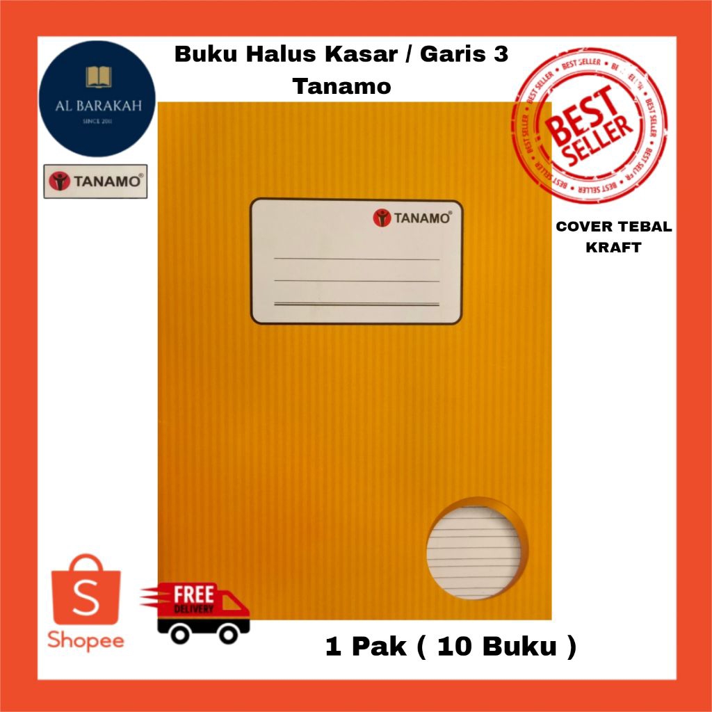 

1 Pak (10 Buku) !!! Buku tulis Halus kasar / Garis 3 Tanamo 38 Lembar Motif Kraft buku tulis murah kualitas bagus buku tulis ukuran kwarto buku tulis ukuran A5