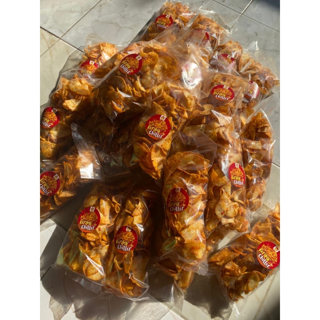 

KERIPIK CHILLER / KERIPIK SETAN / KERIPIK SINGKONG PEDAS