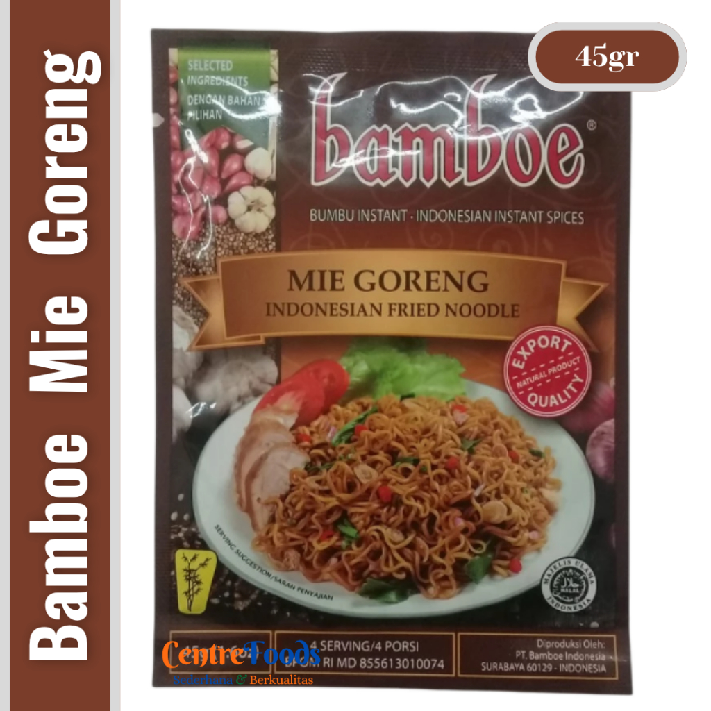

Bumbu Masak Mie Goreng - Indonesian Fried Noodle BAMBOE | 45gr [ Harga Per BKS ]