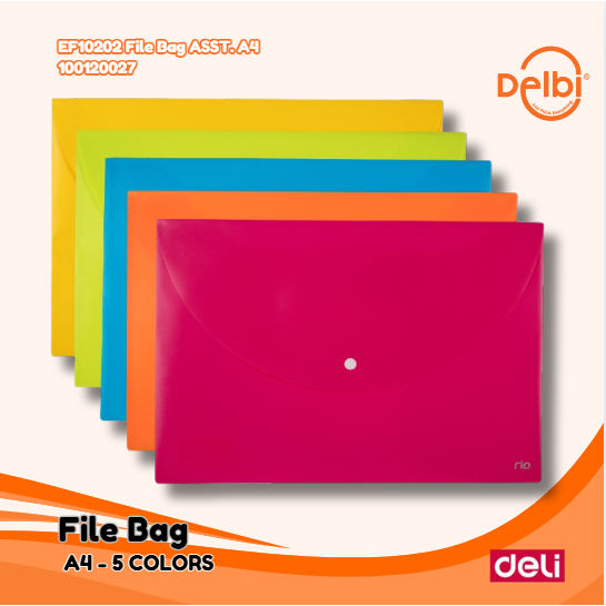 

DELI File Bag. MAP PLASTIK WARNA FILE KANTORAN DAN ANAK KULIAHAN