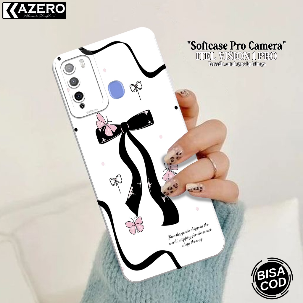 Case Hp Itel Vision 1 Pro - Fashion Case Aesthetic - Pro Camera - Softcase - Softcase Itel Vision Pr