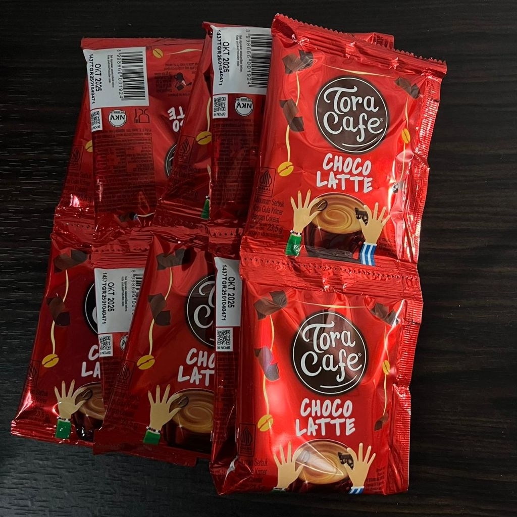 

Toracafe Choco Latte minuman Serbuk instan Renceng isi 10 sachet