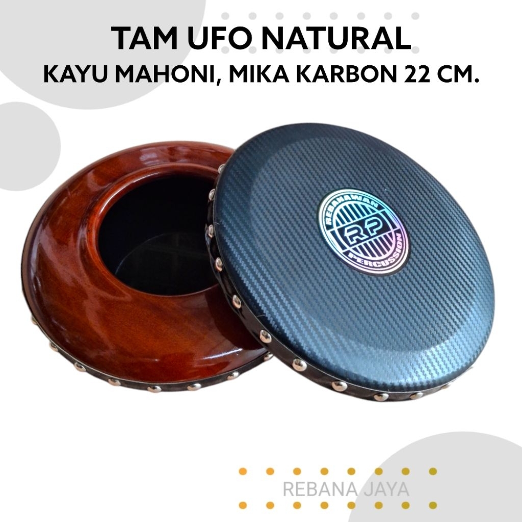 Tam Tung Donat Mika Karbon / Tung Rebana Hadroh Rebanawan 22 Cm