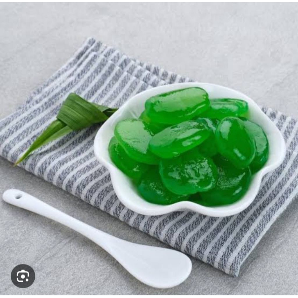 

manisan kolang Kaling Segar tanpa bahan pengawet rasa pandan berat bersih 500grm