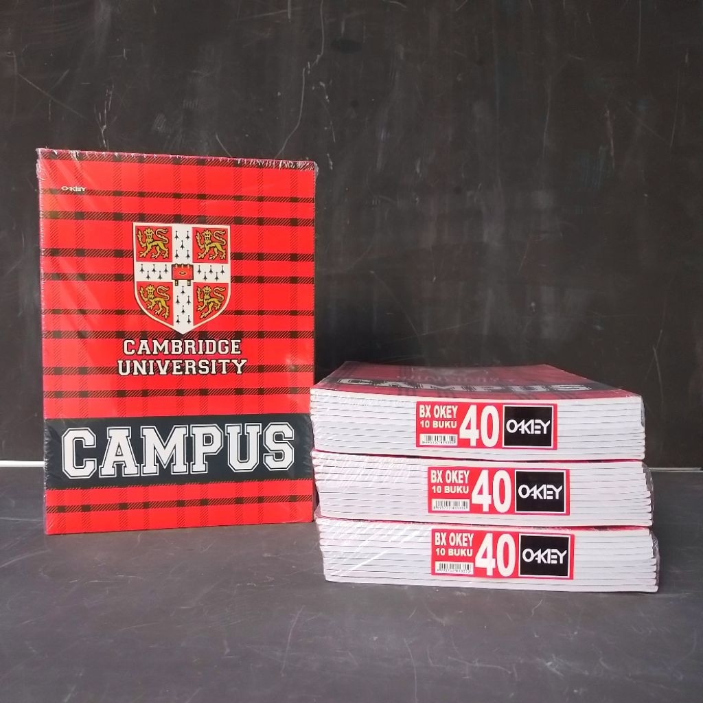 

HJK Buku Tulis Campus Okey 40 Lembar ( Pak 10 Buku ) [ Original ]