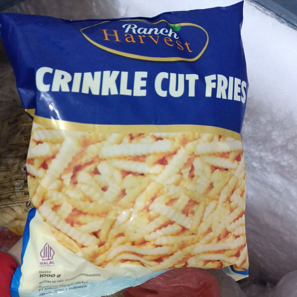 

Kentang Crinkle cut (keriting) Harvest 1KG