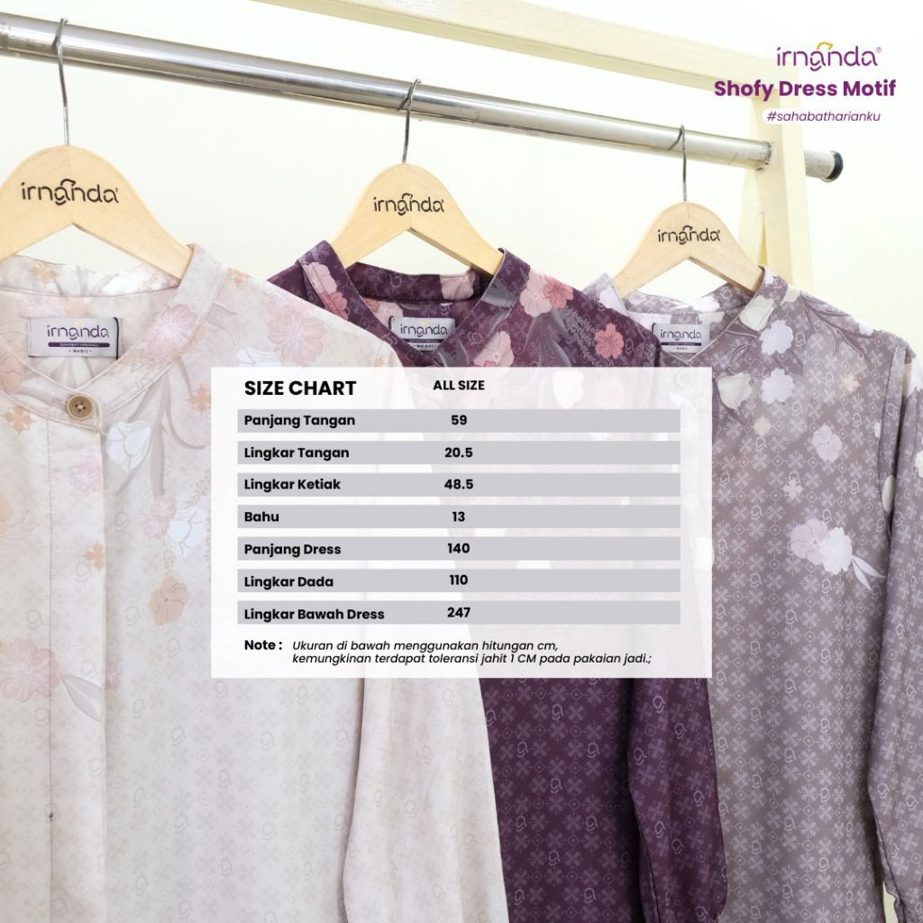 Promo gamis motif Shofi dress terbaru wanita shar'i simple adem premium(Gamis Pasar Tanah Abang Jaka