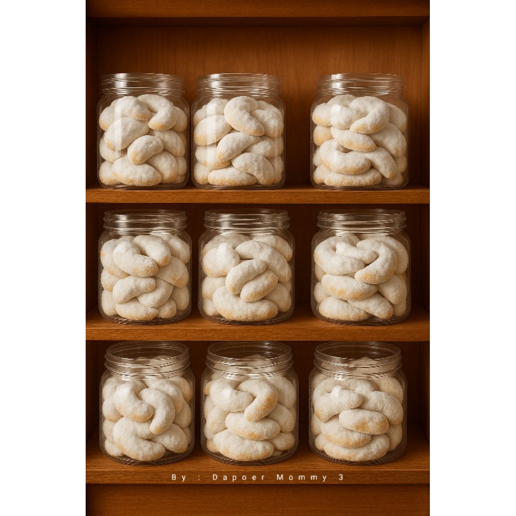 

Aneka Kue Kering-Putri Salju HOMEMADE Lumer Renyah Enak