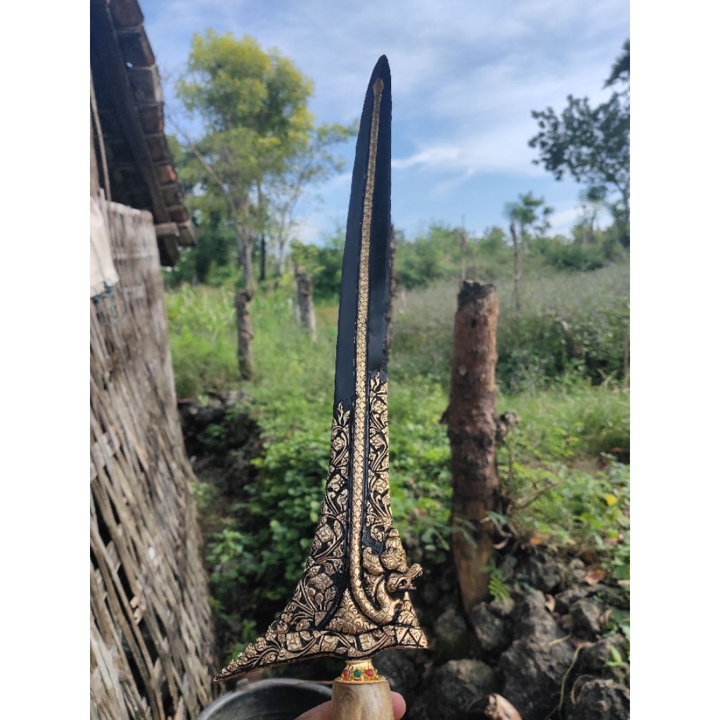 Keris Nogo Sosro kinatah sepuh emas