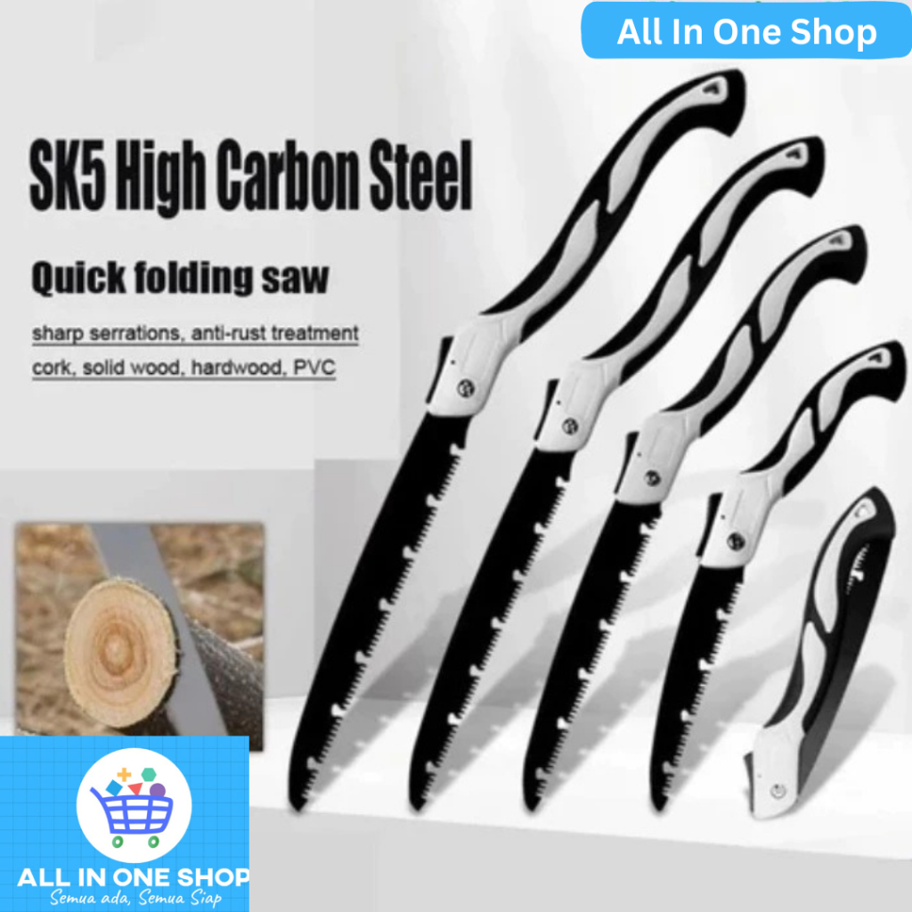 Gergaji Lipat gergaji saku Portable Gergaji baja AIOS