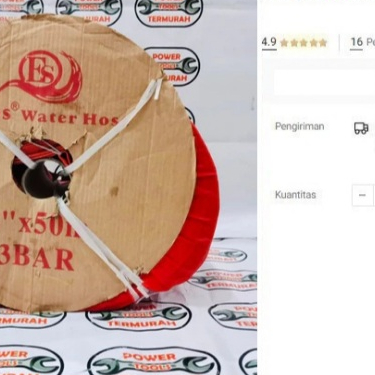 

Selang Sunny Hose 6" 50 m Efos Buang Air Lipat Irigasi 6 inci 50 mtr
