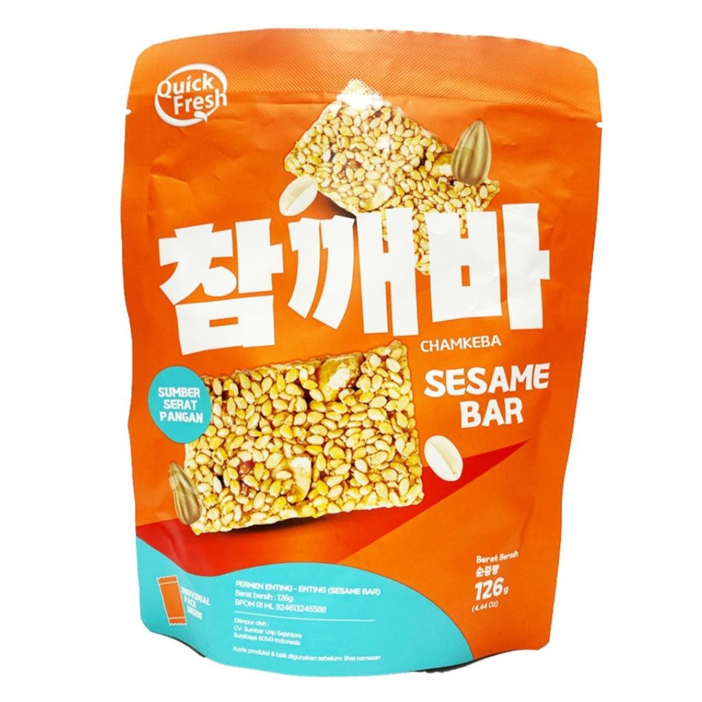 

Quick Fresh Bar Pouch 140gr / Sesame Bar / Peanut Bar