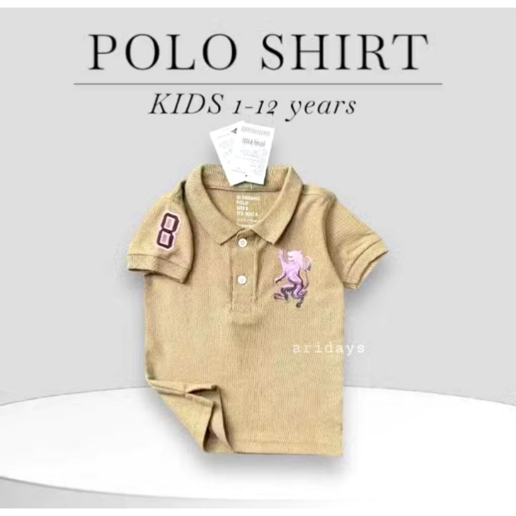 Baju polo wangki/polo giordano  anak laki-laki 1 tahun-12 tahun | kaos Krah anak laki laki original