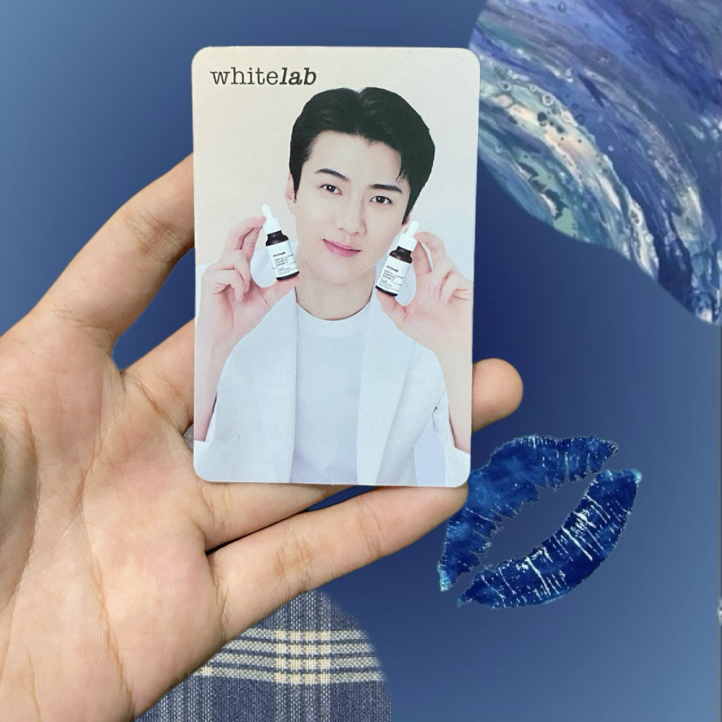 photocard sehun x whitelab