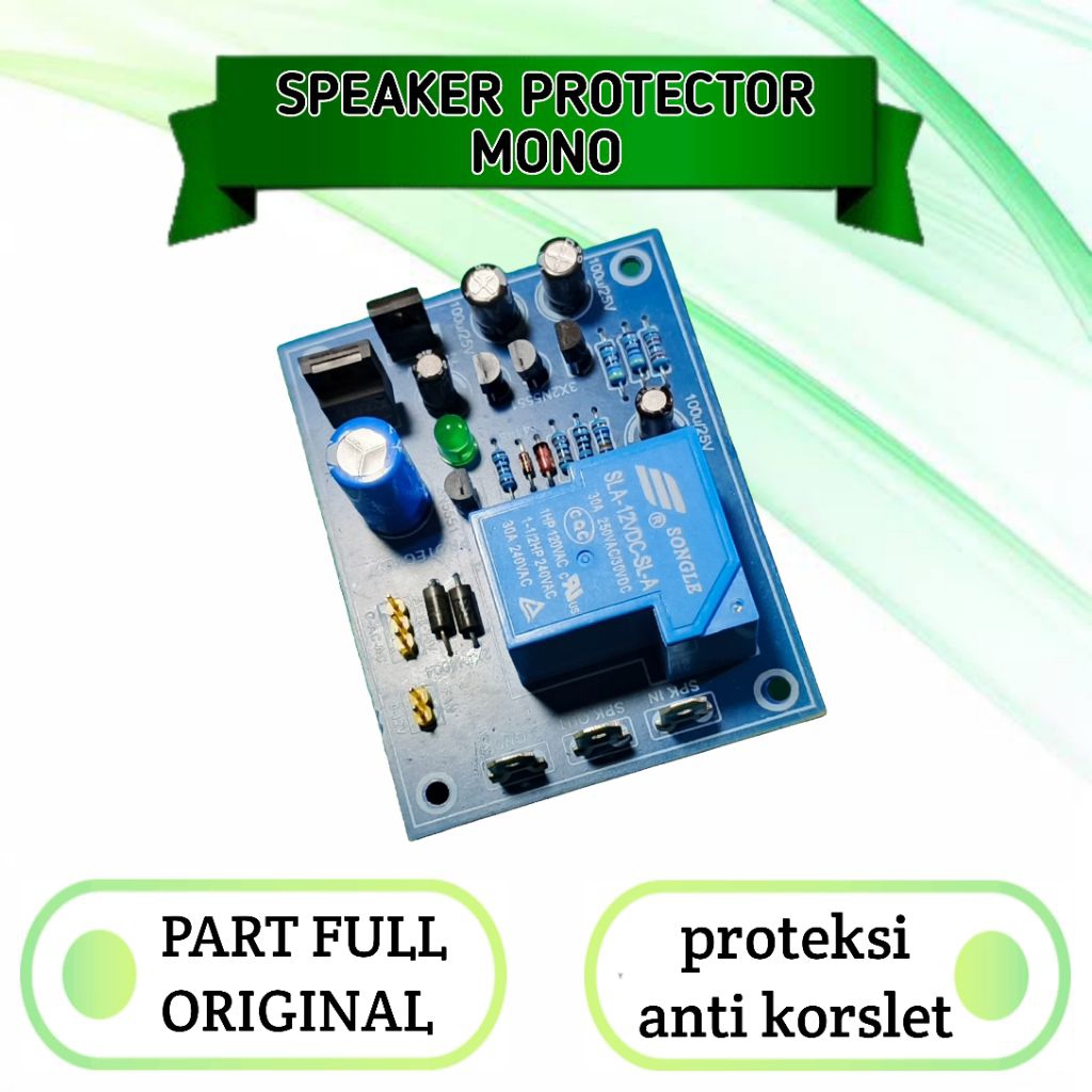 Kit speaker protektor mono 30a anti korslet dan dc protector komponen original