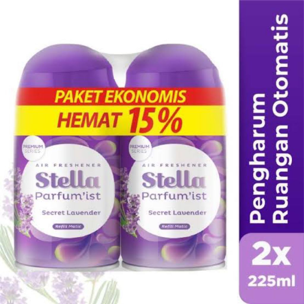 🪙Stella Pengharum Ruangan Refill Matic Beli 1 Gratis 1 | Aroma khas bunga dan buah | air freshener 2