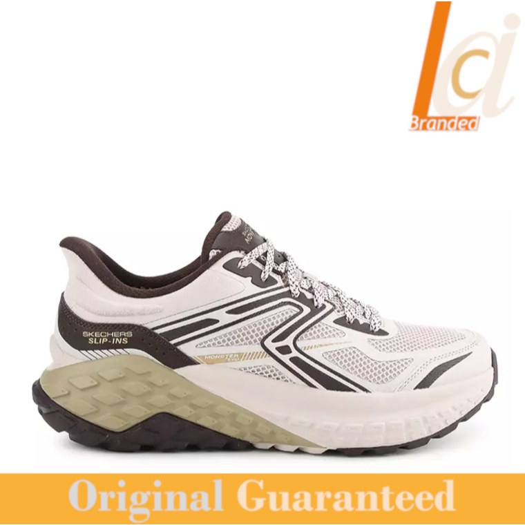 Sepatu Training Slip On Pria Skechers Monster Evo Men's Training Shoes - Natural