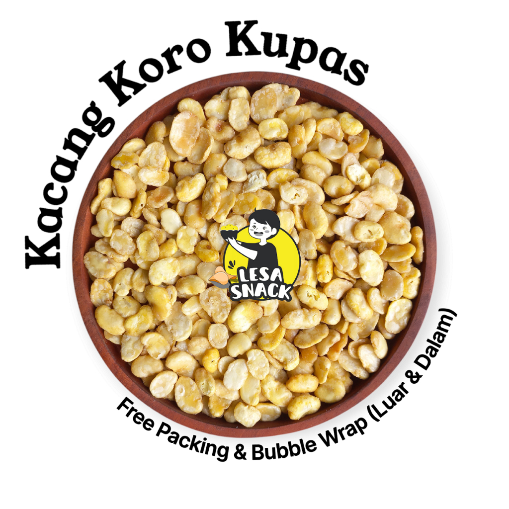 

[Lesa Snack] Kacang Koro Kupas Jaipong Gurih Grosir Camilan Premium Original Cemilan Renyah Termurah