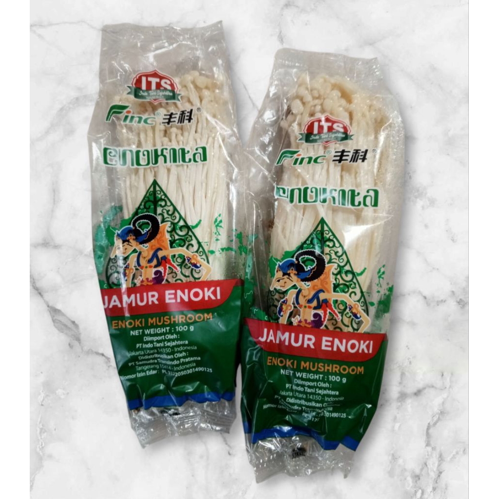 

Jamur Enoki Enokita kemasan 100 gram