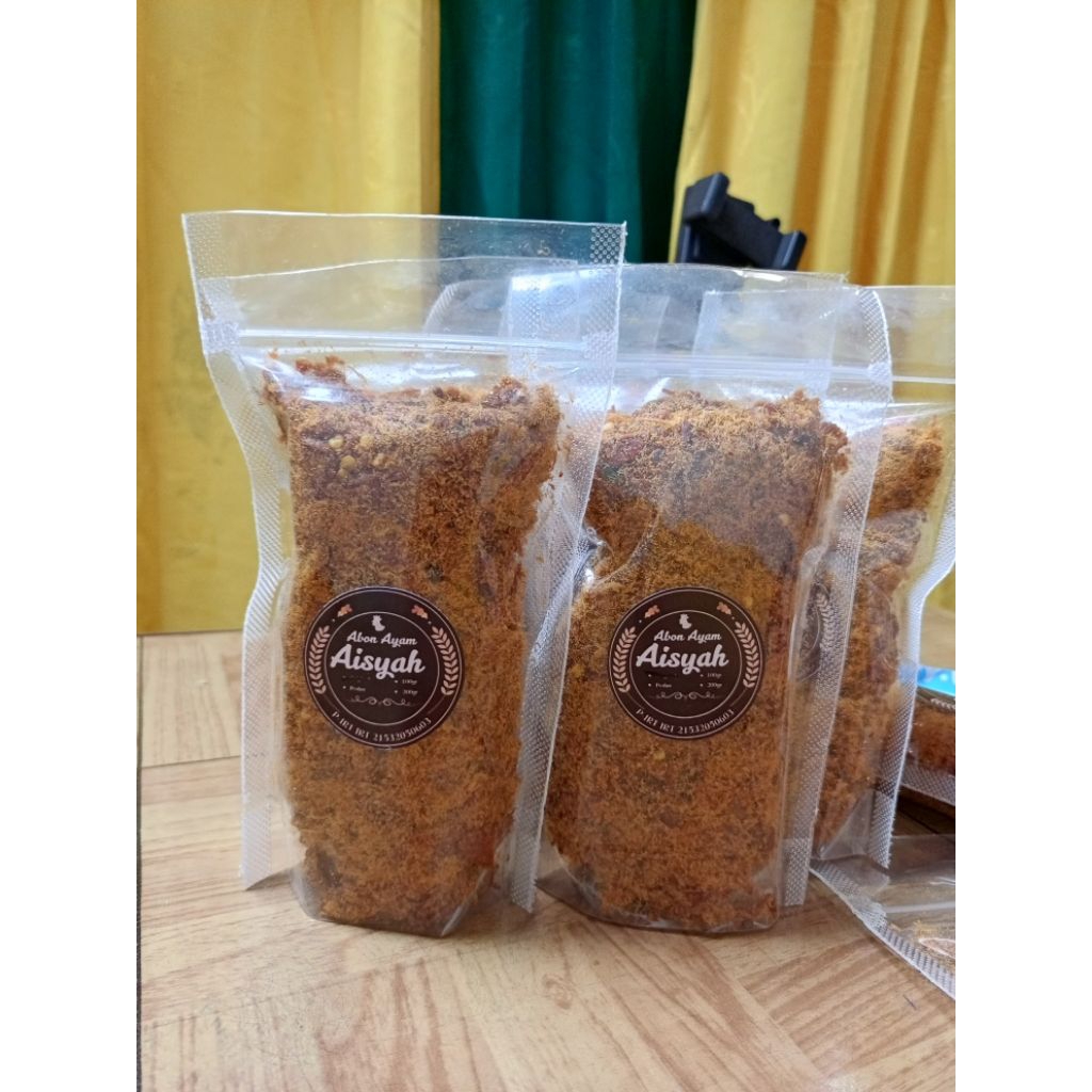 

Abon Aisyah 100gram Abon ayam pedas tanpa pengawet