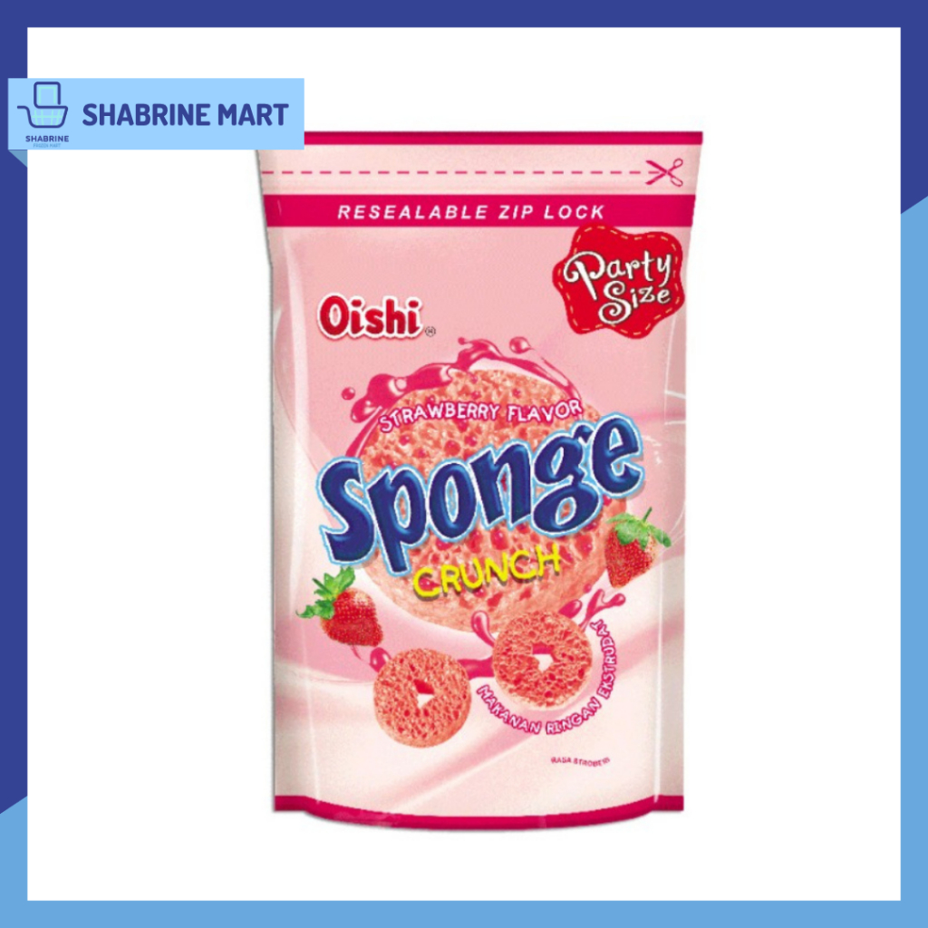 

Oishi Sponge Crunch Strawberry Pink 100Gr