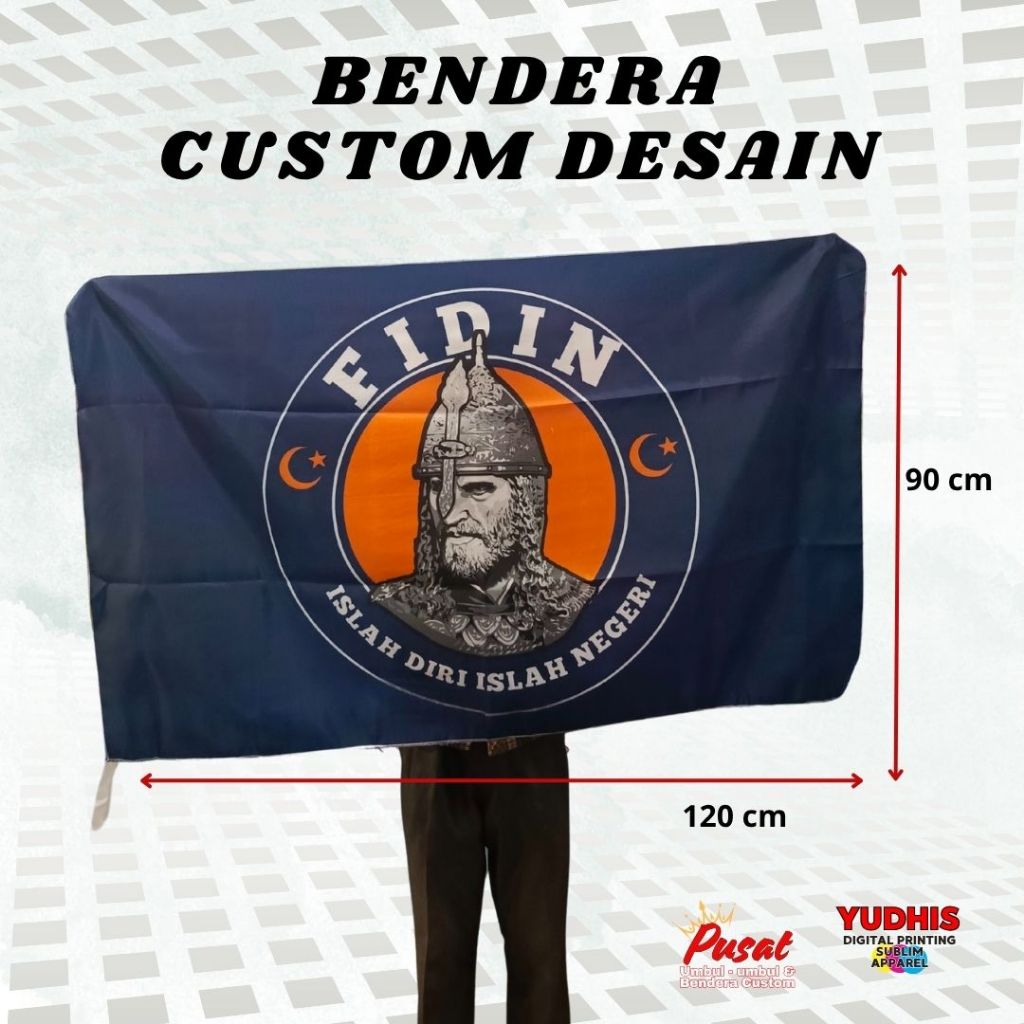 Bendera Kain Custom Desain