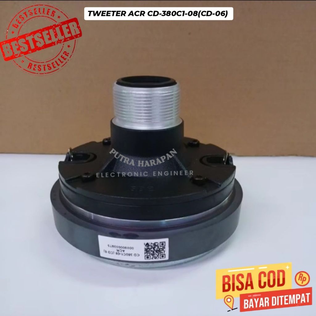 DRIVER TWITTER ACR CD 380C1-08(CD 6) 40 WATT 8 OHM TERLARIS