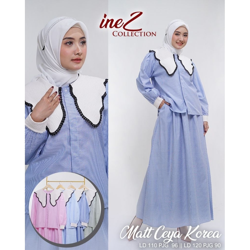 ONES ET WANITA | ONE SET SALUR | KATUN ZARA| SET ROK KOREAN STYLE
