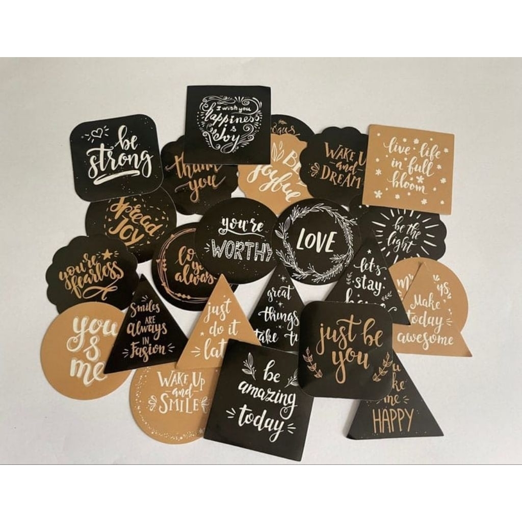 

STIKER LABEL BLACK GOLD VINTAGE JOURNALING