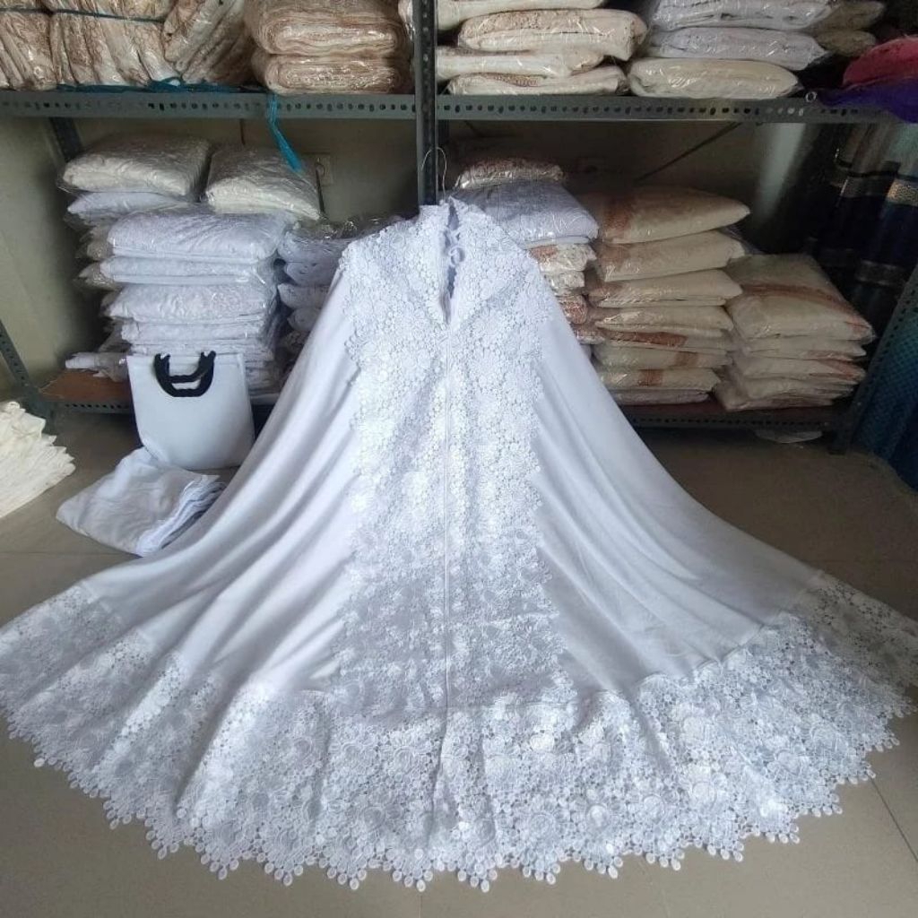 Mukena Putih Katun Renda
