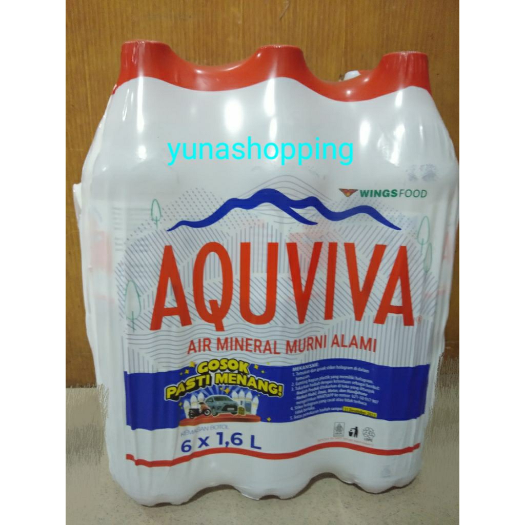 

Aquviva air mineral 1krat isi 6 botol @1.6 liter