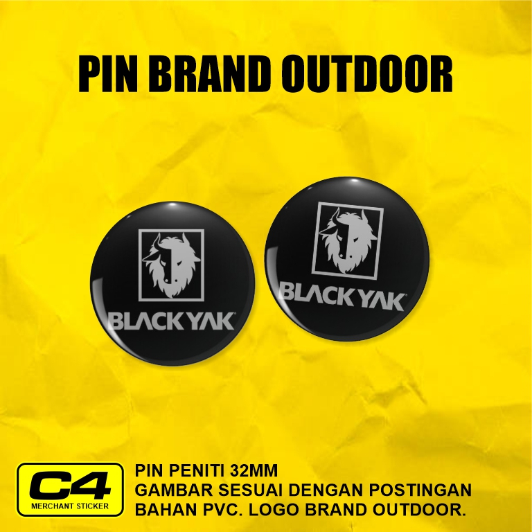 Pin peniti outdoor/Logo brand outdoor