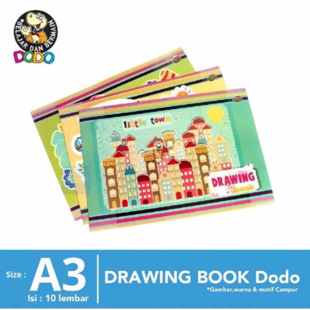 

Buku Gambar Dodo Besar A3 isi 10 buku / BIG Drawing Book A3 / Buku Sketsa Mengambar Besar Untuk TK SD 1 Pak isi 10 BUKU