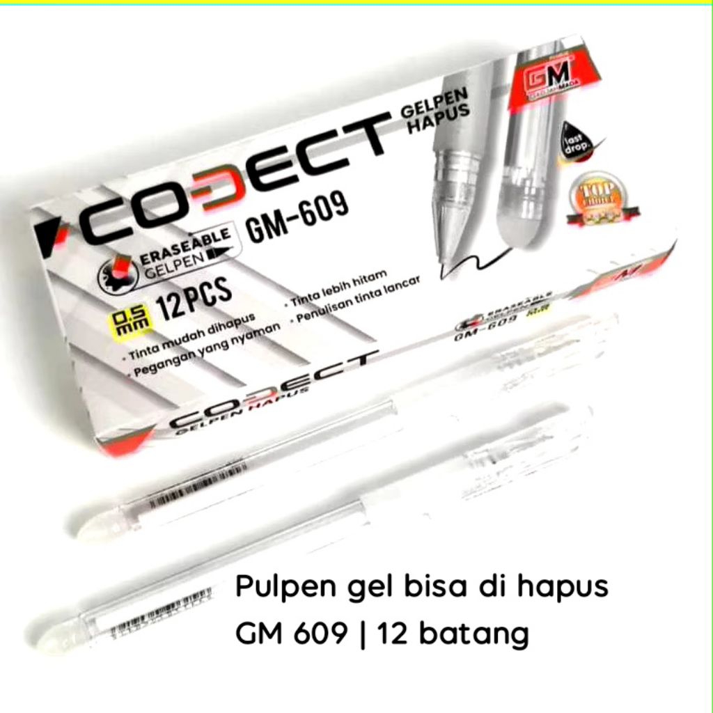

( 12 batang) Pulpen gell Gajah Mada GM-609