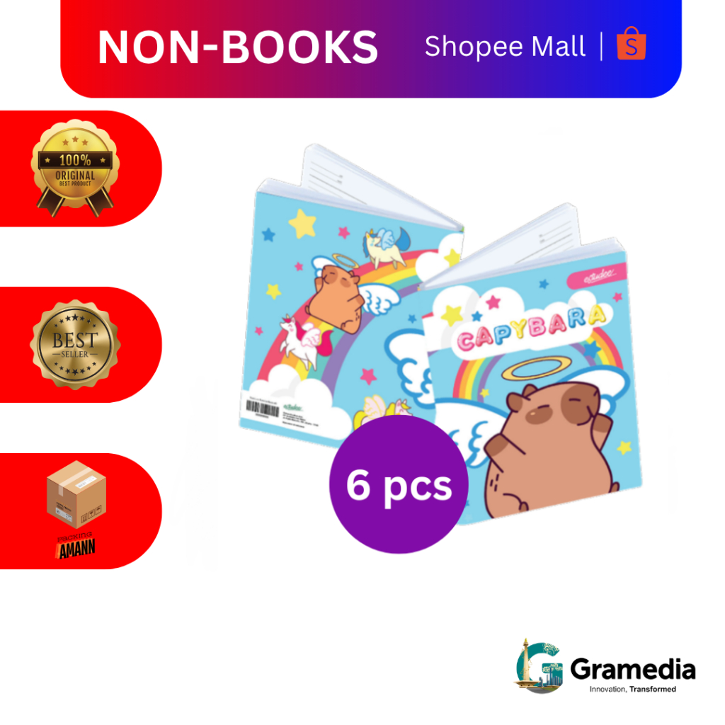 

Gramedia MKG - Estudee Buku Tulis K Kwarto 38 Capybara isi 6