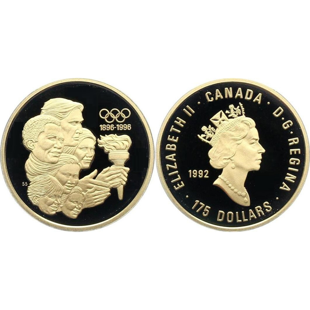 Koin Emas Royal Canadian Mint 1992 Olympics 16,97 gr