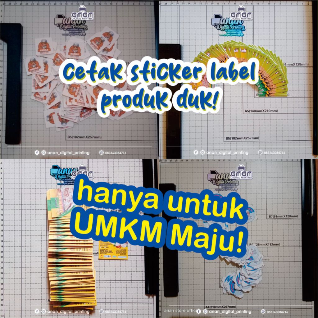 

CUSTOM LABEL STIKER (LEMBARAN) MURAH GRATIS ONGKIR Cetak Makanan Minuman