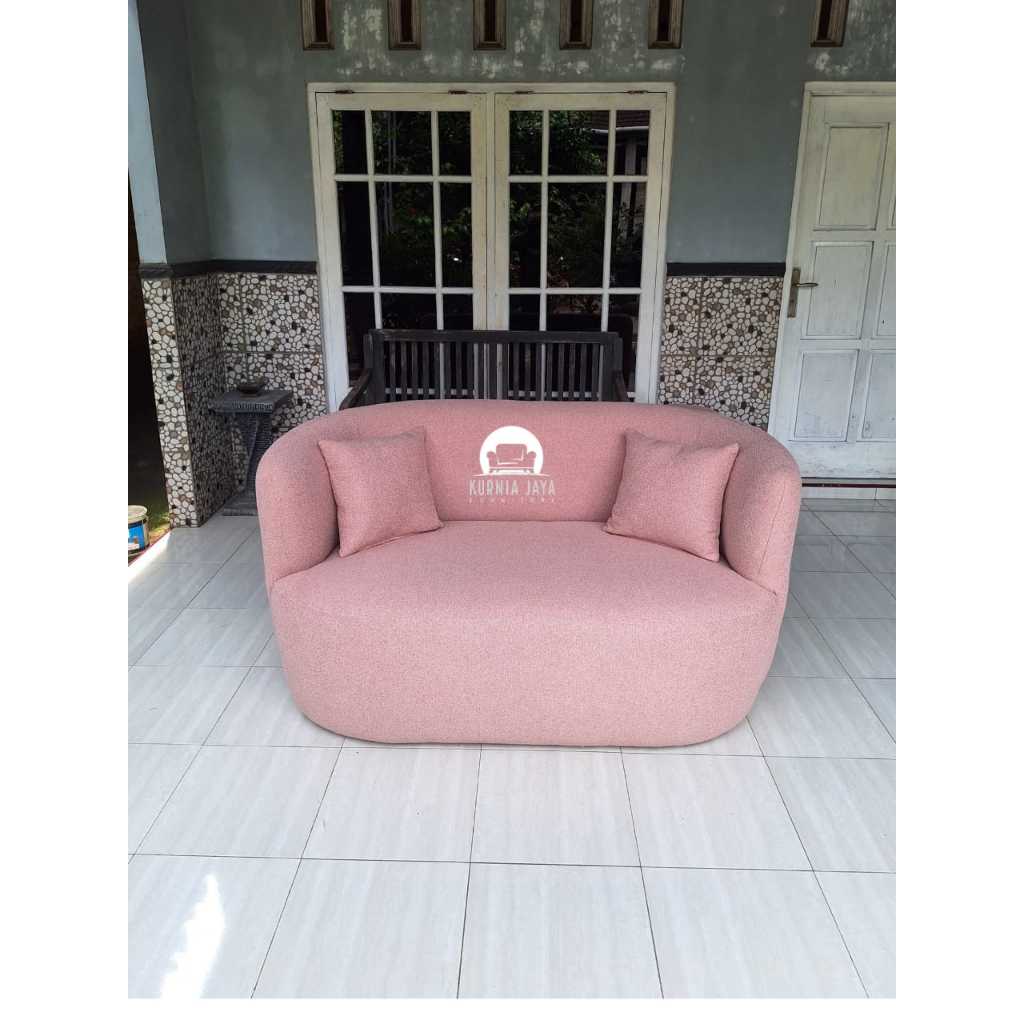 (Kurnia Jaya Furniture) Ready 1 pcs  sofa 2 seat, sofa ruang tamu modern