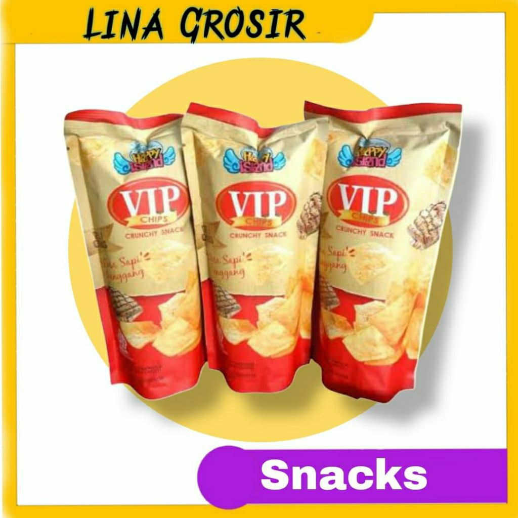 

Happy Island VIP Chips Crunchy 28gr @ isi 10pcs
